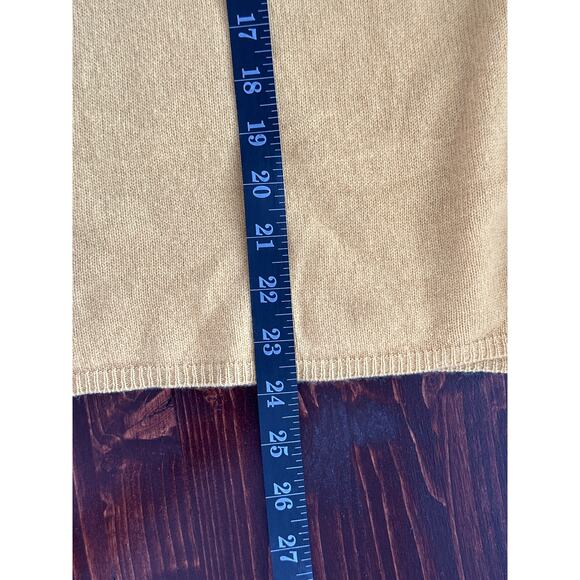 CASHMERE by Charter Club M Golden Yellow Quite Luxury Classic Casual Sweater - Picture 10 of 10